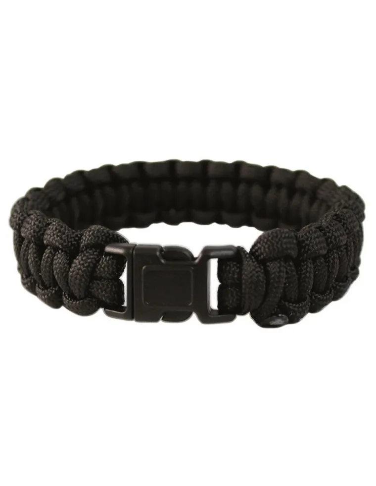 PULSERA PARACORD 22mm NEGRO M