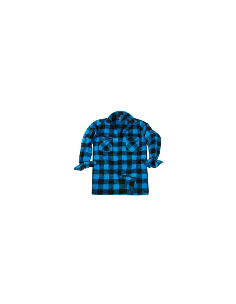 CAMISA CUADROS AZUL/NEGRO L