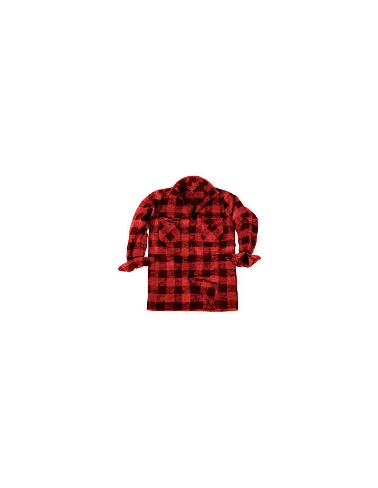 CAMISA CUADROS ROJO/NEGRO M