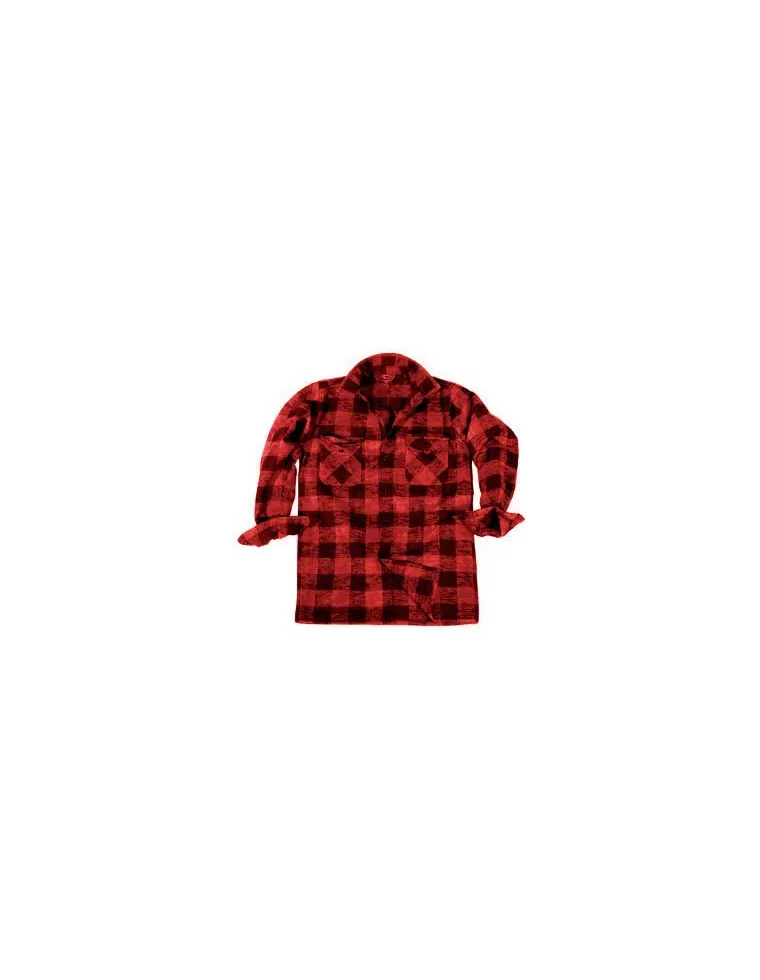 CAMISA CUADROS ROJO/NEGRO XL