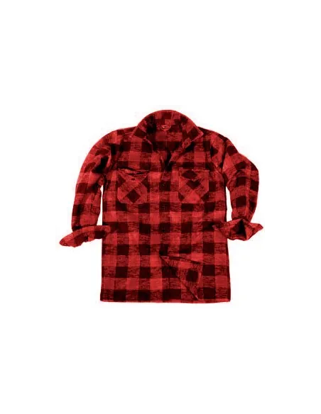 CAMISA CUADROS ROJO/NEGRO XL