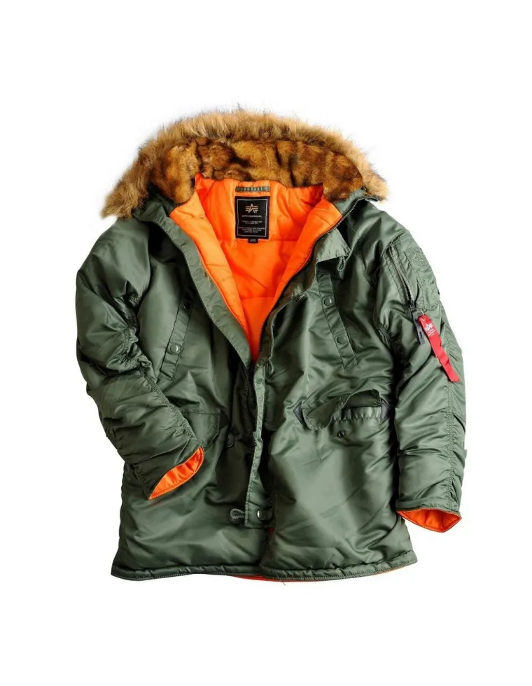 PARKA ALPHA IND. N3B VF59 VERDE M