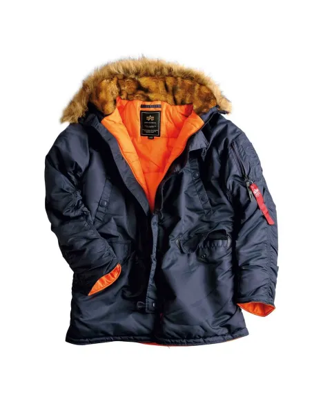 PARKA ALPHA IND. N3B VF59 AZUL M