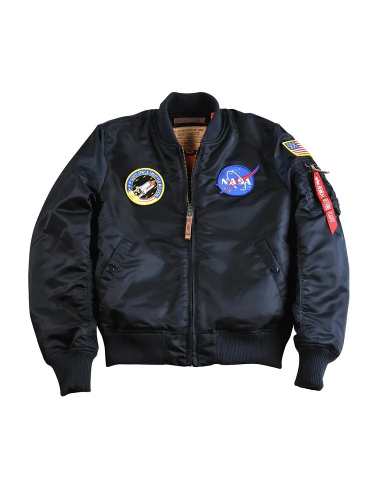 CAZADORA ALPHA IND. MA-1 VF NASA AZUL XL