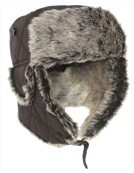 GORRO OREJERAS INVIERNO NEGRO 57/58