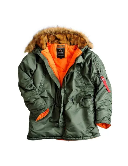PARKA ALPHA IND. N3B VF59 VERDE XXXL
