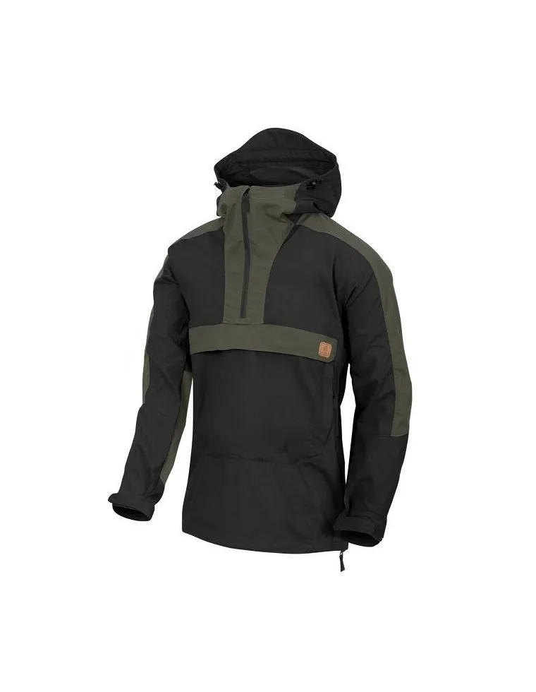 ANORAK HELIKON TEX   WOODSMAN NEGRO/VERDE XL