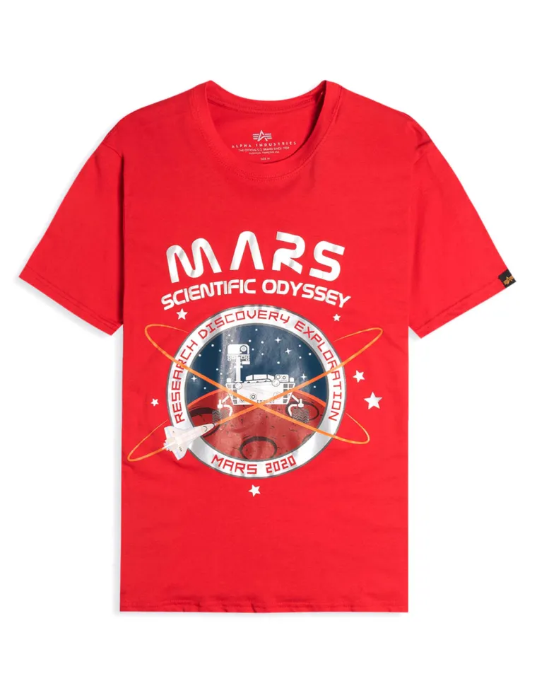 CAMISETA ALPHA IND. MISSION TO MARS ROJA XL