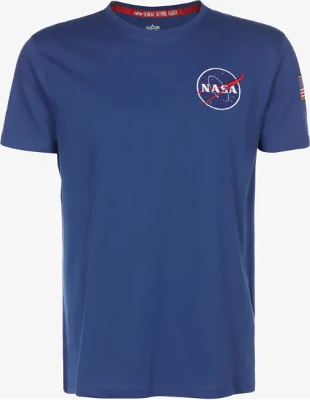 CAMISETA ALPHA SPACE SHUTTLE AZUL XXL