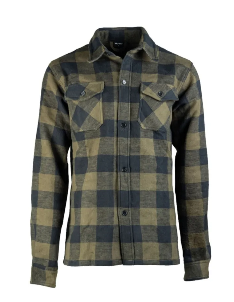 CAMISA CUADROS VERDE/NEGRO XXL