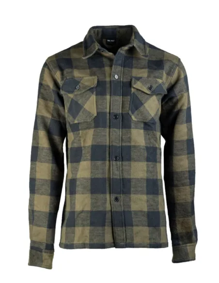 CAMISA CUADROS VERDE/NEGRO XXL