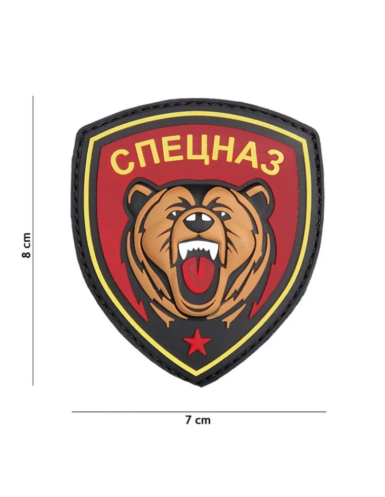 PARCHE 3D PVC SPETSNAZ OSO ROJO