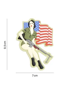 PARCHE 3D PVC PINUP GIRL BAR