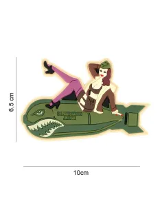 PARCHE 3D PVC PINUP GIRL BOMB