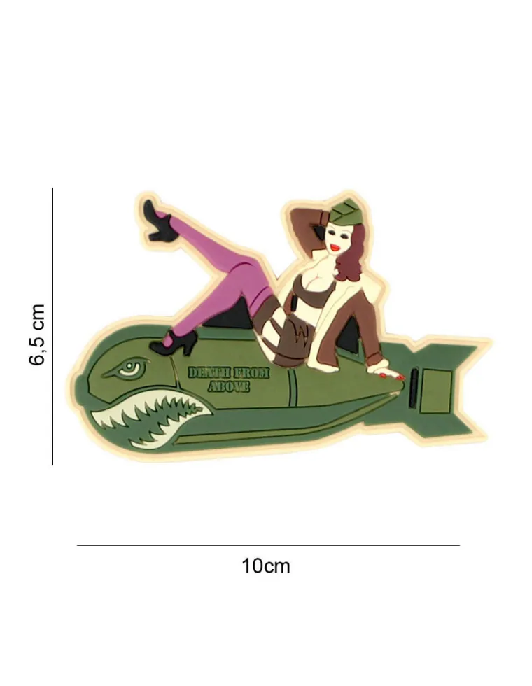PARCHE 3D PVC PINUP GIRL BOMB