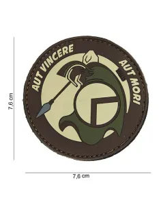 PARCHE 3D PVC ESPARTAN AUT MARRON