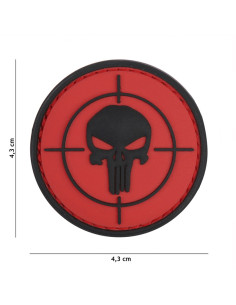 PARCHE PVC PUNISHER MIRA ROJO