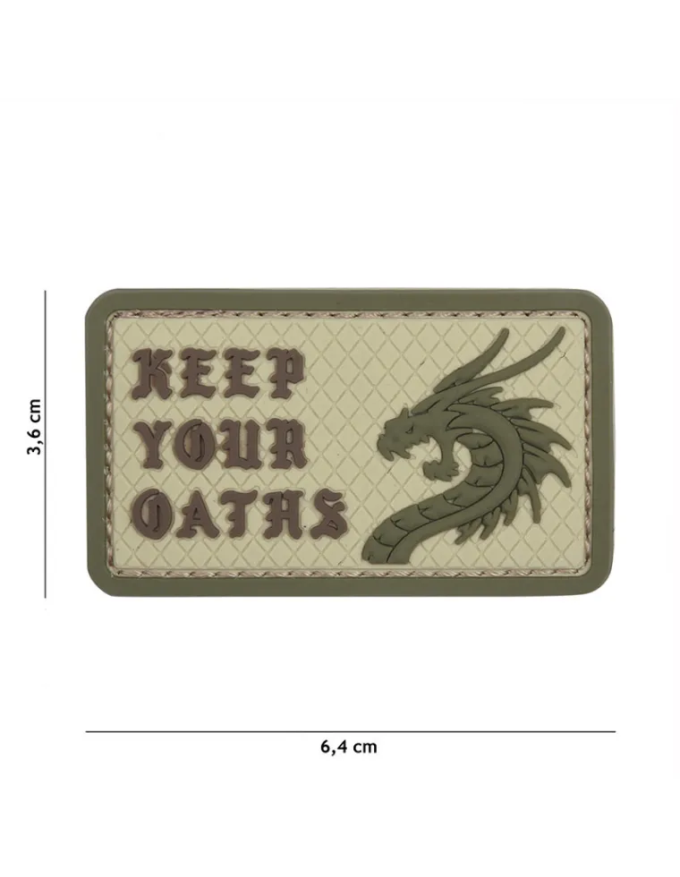 PARCHE PVC KEEP YOUR OATHS COYOTE