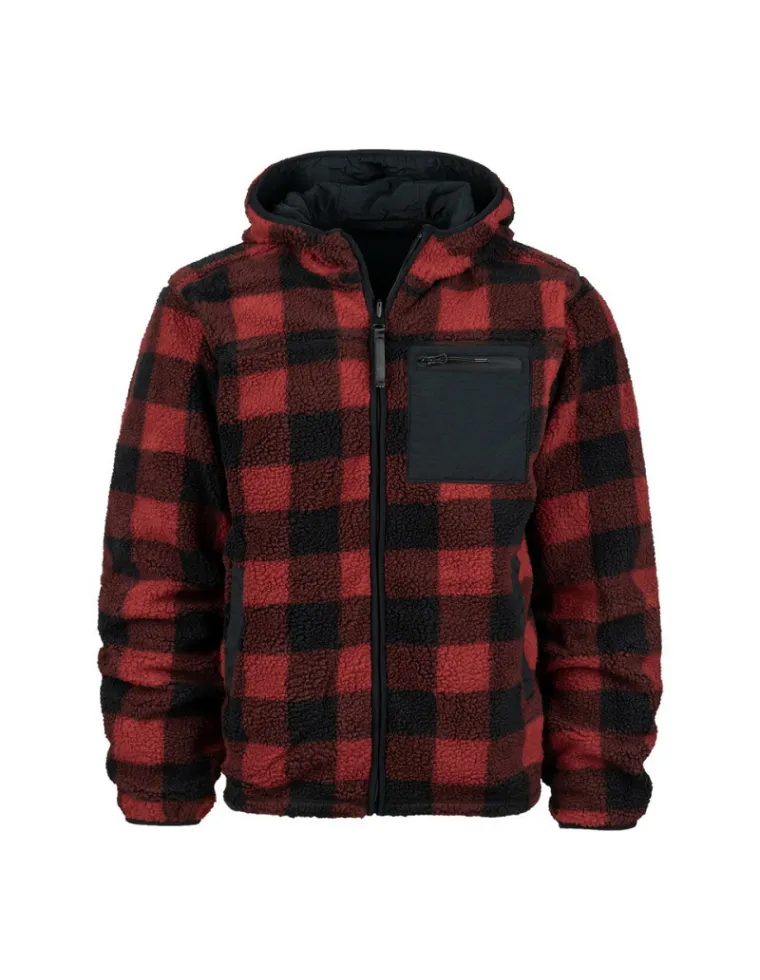 CHAQUETA SHERPA SOFTSHELL REVERSIBLE ROJA L