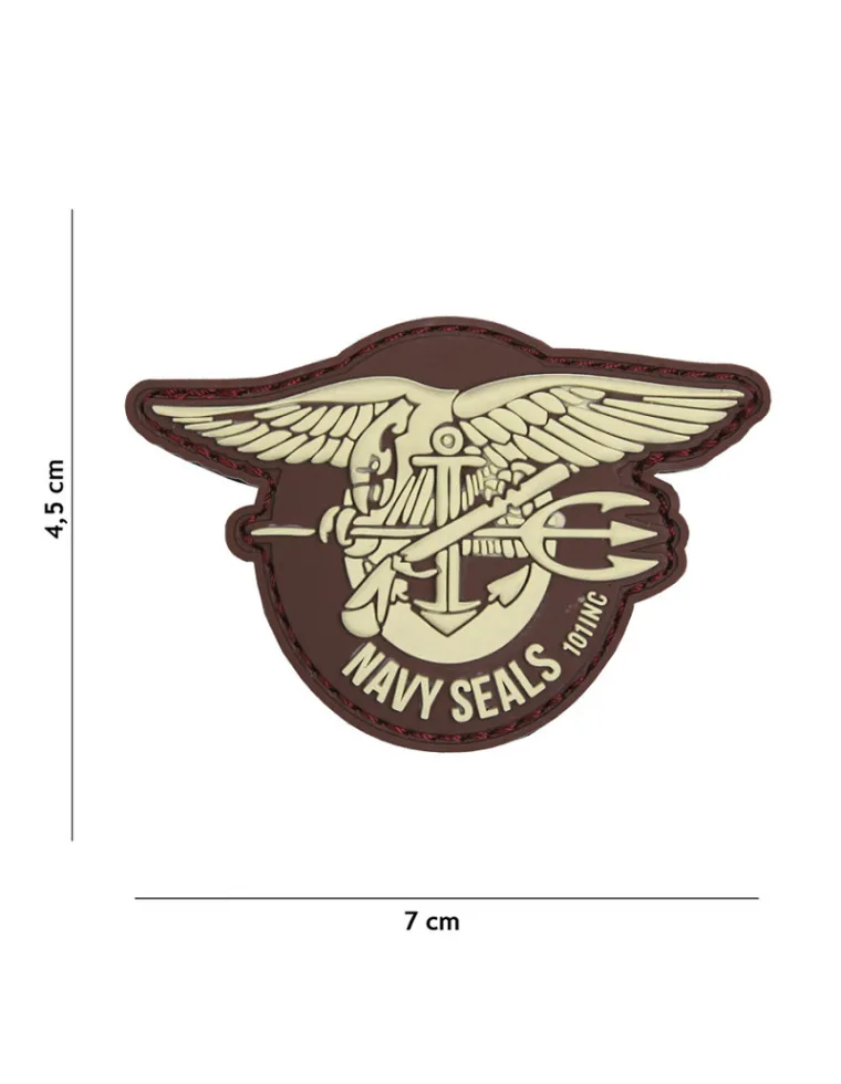 PARCHE 3D NAVY SEALS MARRON 18020