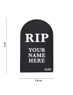 PARCHE 3D PVC RIP NEGRO 18025