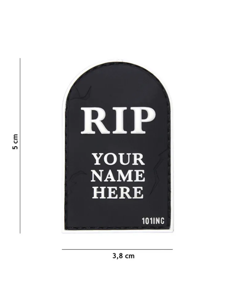 PARCHE 3D PVC RIP NEGRO 18025