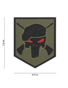 PARCHE 3D COMMANDO PUNISHER VERDE 9012