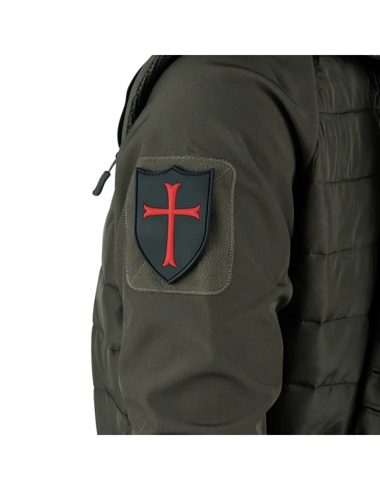 PARCHE 3D EL CRUZADO ROJO/NEGRO 10067