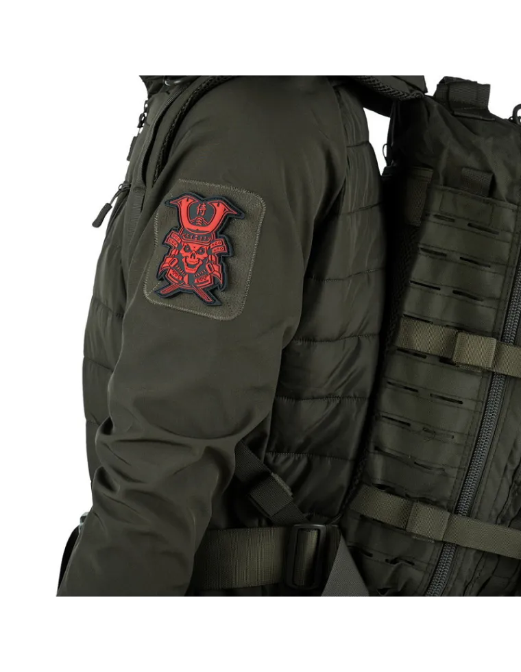 PARCHE 3D SAMURAI CALAVERA ROJO 5091