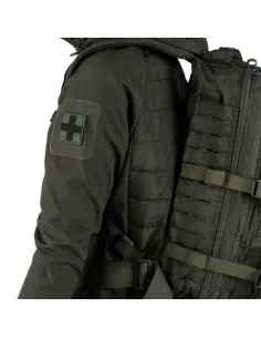 PARCHE PVC NEGRO CRUZ ROJA 2