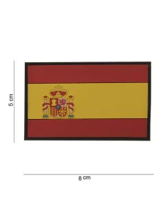 PARCHE PVC 3D BANDERA ESPAÑA 8x5cm 2
