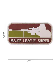 PARCHE PVC MAJOR LEAGUE SNIPER ROJO