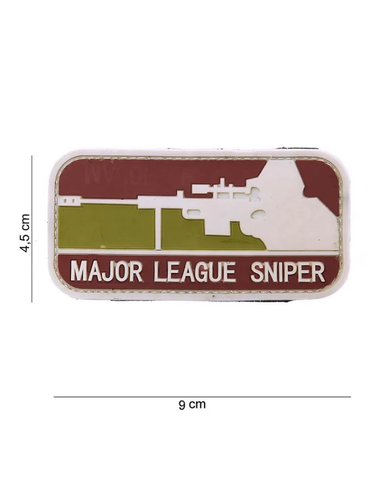 PARCHE PVC MAJOR LEAGUE SNIPER ROJO