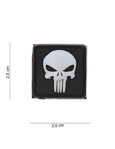 PARCHE PVC PUNISHER BLANCO