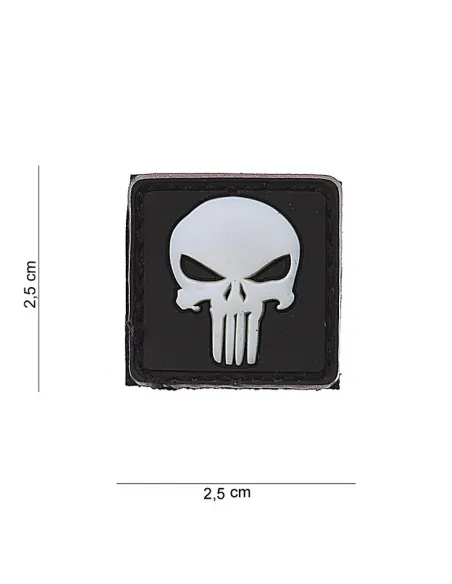 PARCHE PVC PUNISHER BLANCO