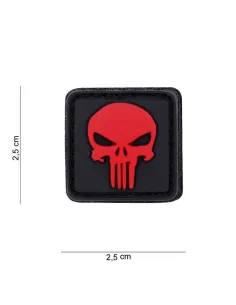 PARCHE PVC PUNISHER ROJO