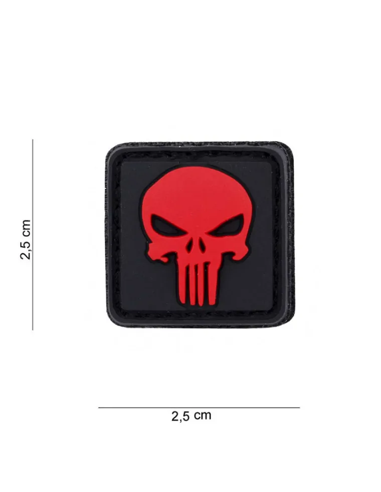 PARCHE PVC PUNISHER ROJO