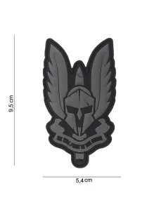 PARCHE PVC ESPARTAN NEGRO 2