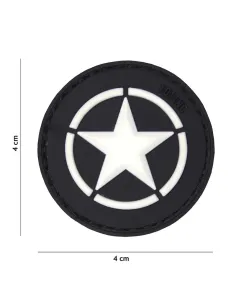 PARCHE PVC ALIED STAR NEGRO