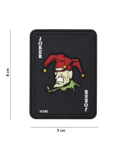 PARCHE PVC JOKER NEGRO