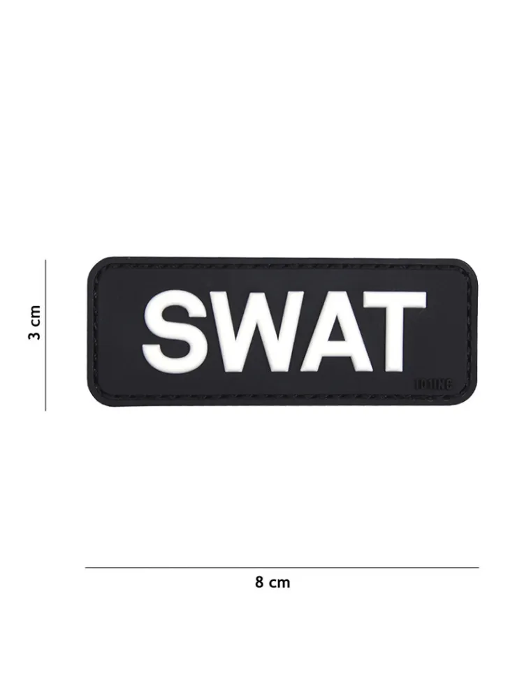 PARCHE PVC SWAT NEGRO