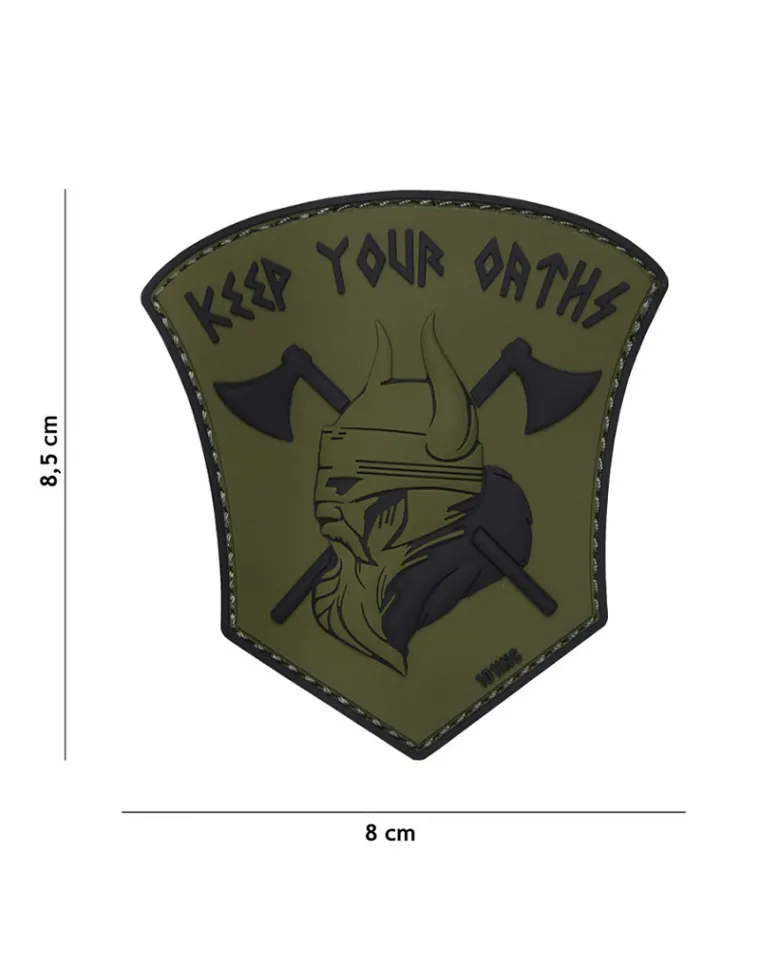 PARCHE PVC KEEP OUR OATHS VERDE