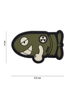 PARCHE PVC FUNNY TORPEDO VERDE