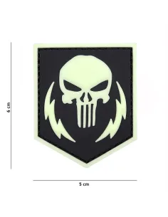 PARCHE PVC PUNISHER THUNDER STROKES REFRECTANTE