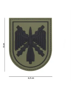 PARCHE PVC ESCUDO VERDE