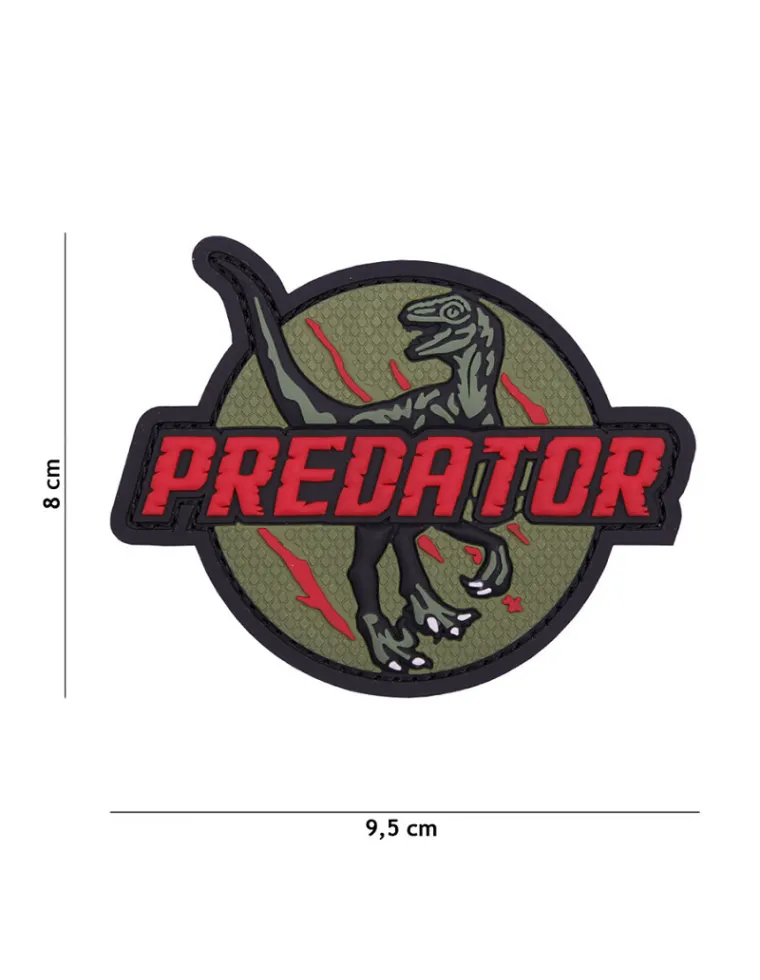 PARCHE PVC PREDATOR ROJO