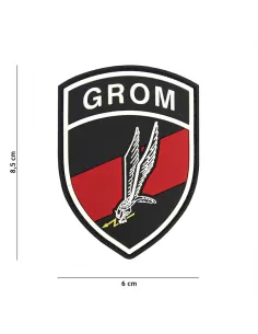 PARCHE PVC GROM NEGRO/ROJO