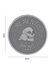 PARCHE PVC MEMENTO MORI 101 INC GRIS