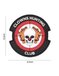 PARCHE PVC CLOWNS HUNTING CLUB - ROJO