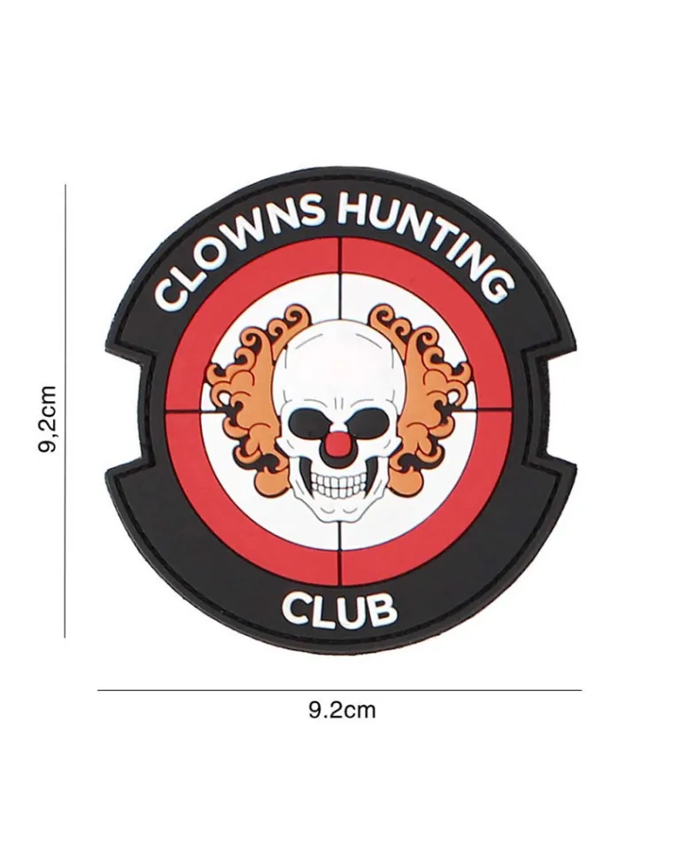 PARCHE PVC CLOWNS HUNTING CLUB - ROJO